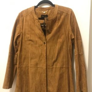 Massimo Dutti Jackets & Coats - Brand New Suede Long Jacket Massimo Dutti Jackets & Coats - Brand New Suede Long Jacket